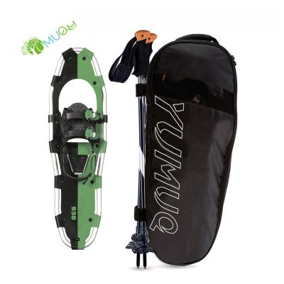 China YumuQ OEM/ODM Lightweight Aluminum Frame Snowshoes with Trekking Poles, Fully Adjustable Anti-Skid Snowshoes for Men and Women YQ051201 SS for sale