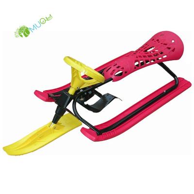 China YumuQ Kids Fun Snow Sled Sled, Rider Steering Snow Sleigh Scooter with Brakes for Outdoor Ski Scooter Toys YQ051332 for sale