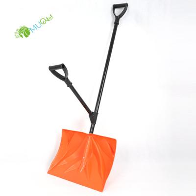 China Snow Shovel YumuQ 135cm Long Blade 46x32cm Utility Sports Double Handle Snow Shovel for sale