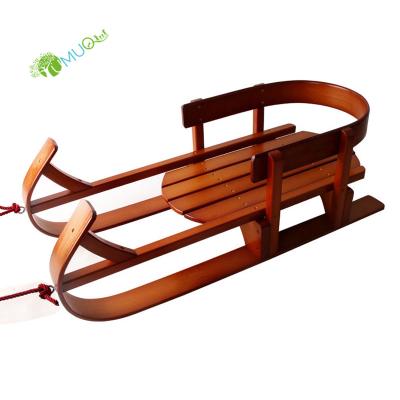 China YumuQ 92CM Classic Kids Snow Sled For Outdoor Skiing, Winter Sports And Gifts Toys Wooden Sled YQ050838 for sale