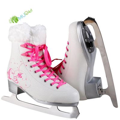 China YumuQ Wholesale OEM Customize Cold-resistant Speed ​​Skates Girls Beginner Figure Skating Stripes YQ052004 for sale