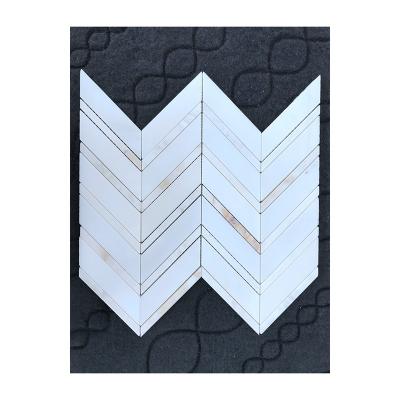 China Good Quality Modern Wholesale Customized White Fine Pattern Tiles Decoration Marble Marble for sale