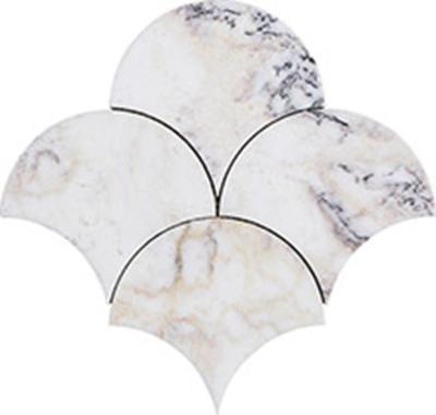 China Modern high quality factory supply a variety of styles white natural quartz stone mosaic tiles for sale