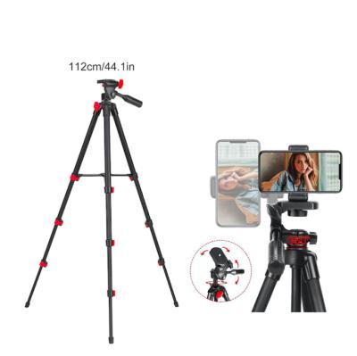 China 2020 Custom Hot Selling Video Camera Aluminum Alloy Mobile Phone Black Tripod Stand for sale