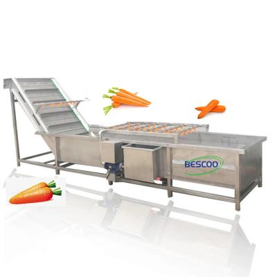 China Fruit Processing Plant Muti-function Bubble Cleaner Seal Blueberry Vegetable Salad Carrot Washing Machine for sale