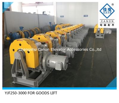 China Transport Elevator 3ton Goods Lift Freight Elevator / Traction Motor Model: YJF250-3000 VVVF Control for sale