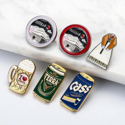 China High Quality Customized Bag Pattern Metal Brooch Badge Lapel Pins for sale