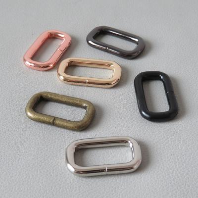 China Bag Nickel Free Shiny Bright Bright 1 Inch Metal Square Buckle Ready To Ship 25mm Oil Lacquer Metal Square Rings Wholesale for sale