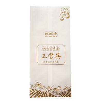 China Fleixble Packaging Bag Four-sided Sealed Paper Bag For Packing Tea for sale