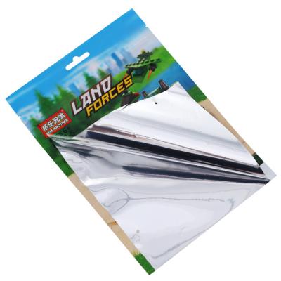 China Safety Three Side Sealed Zipper Bag For Toy Packaging for sale