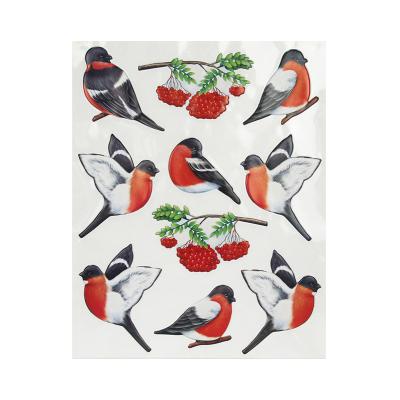 China Custom removable WALL STICKER OEM bird 3D catoon sticker decoration for sale