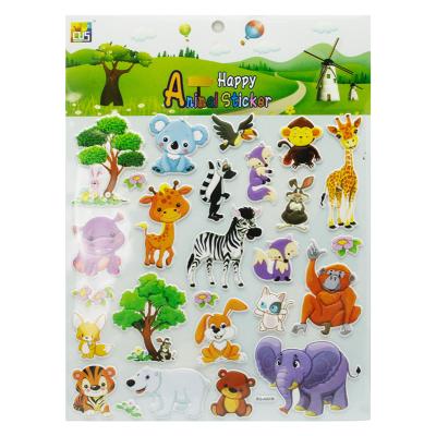 China Custom Waterproof+Eco-friendly Promotional Gifts Cartoon 3D Bubble Stickers For Kids for sale