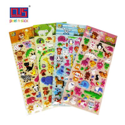 China Professional Custom Waterproof+Eco-friendly Cartoon Children's PVC 3d Foam Stickers For Kindergarten for sale