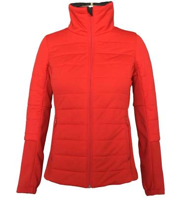 China Anti-Wrinkle Fashion Custom Women Hybrid Polyester Down Fleece Jacket for sale