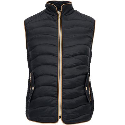 China OEM Breathable Winter Fashion Black Thin Padded Wholesale Jacket Stripper Down Vest Womens for sale