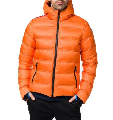 China Anti-wrinkle OEM Winter Padded Down Jacket Ultralight Windproof Warm Men Outdoor Warm Stripper Down Jacket for sale