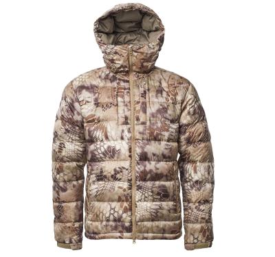 China Polyester Winter Good Quality Mens Camouflage Light Goose Down Jacket Camouflage Hooded Jacket for sale