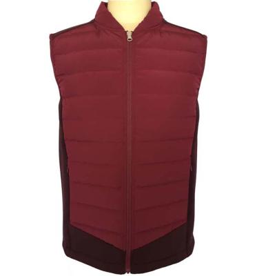 China OEM QUICK DRY Mens Ultralight Hybrid Seamless Down Vest for sale