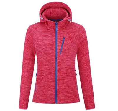 China China Breathable Apparel Supplier Customized Womens Hoodie Cationic Fleece Jacket for sale