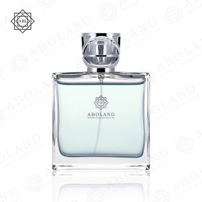 China Perfume Glass Bottle Perfume Cosmetic Transparent Vessel Rectangle Clear And Empty Bottle for sale