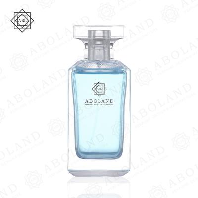 China Best Wholesale Cosmetic Vial-100ml Elegant Glass Clear Perfume Bottle Custom Logo&Decoration for sale