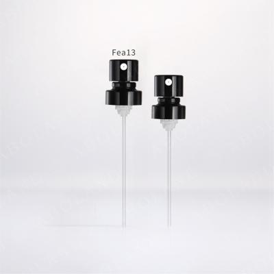 China Spill Not Last Vial Accessories Fea 13 Custom Perfume Black Perfume Pump Sprayer for sale