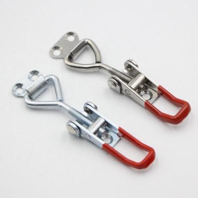 China Various Quick Release Pull Latch Hook Latch Spring Loaded Galvanized Adjustable Toggle Clamp With Lock Eye for sale