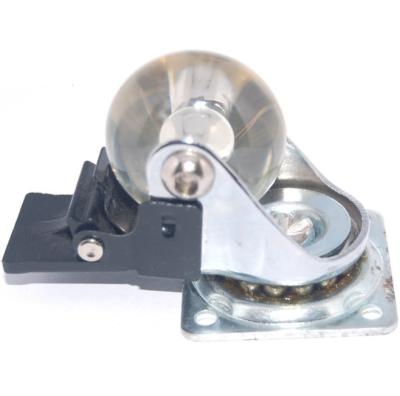 China PU Flat Freewheel For Furniture Caster Wheel With Brake Swivel Caster Wheel for sale