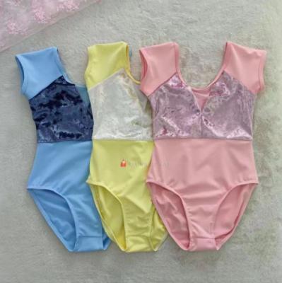 China New Arrival Kids Velvet Sleeveless Hot Selling Ballet Dancer Tights Dance Wear Ballet Dancer Tights In Stock for sale