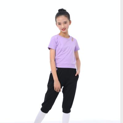 China from above & Pique 2023 new popular hot sales two colors dance wear set top and shorts set for dance studio for sale