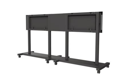 China Dual TV Trolley Rolling Tv Stand 65 Inch – 86 Inch TV On Wheels Stand 260kgs for sale