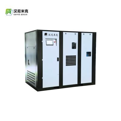 China Lubricated integrated screw air compressor for sale