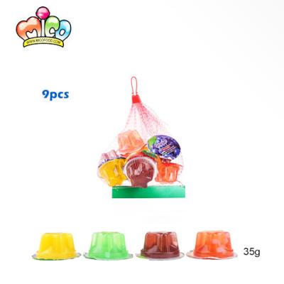 China Good quality natural flavor fresh fruity jelly in net bag for sale