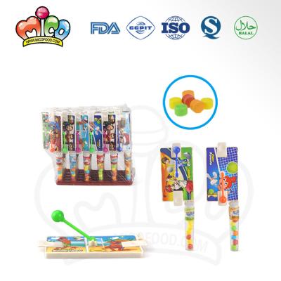 China Super Cartoon Toys Sports Game Crank Ball Toy Candy for sale