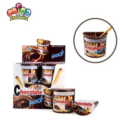 China High Quality 0448 Chocolate Cream Finger Cookie Chocolate Mug for sale