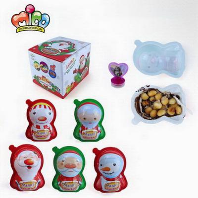 China Christmas designed egg chocolate with toy inside cartoon for sale