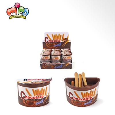 China High Quality Finger Cookie Stick Dipped Sauce Chocolate Cup Stick for sale