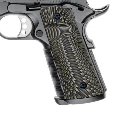 China Grab the Pistol Group of Ten Colt Grips for Government 1911 Normal Commander, Sunburst Texture with Magwell Cut for sale