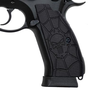 China Grab Gun CZ 75/85 Full Size Pistol G10 Grips Tactical Hand Gun Accessories For Shadow 2, Skull CZ Texture SP-01 for sale