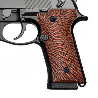 China Grab the pistol Group of Ten pistol grip for Beretta 92 Vertec and M9A3, sunburst texture for sale