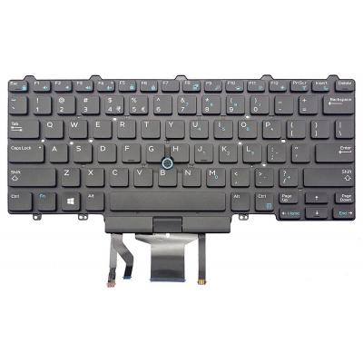 China Wireless Keyboard For DELL Latitude E5470 E7470 Rus Black Frameless ONLY SMALL ENTER for sale