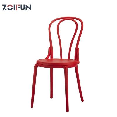 China Modern American Rural Wedding Chairs Chair Leisure Fashion PP Plastic Household Nordic Iron Dining Chairs for sale