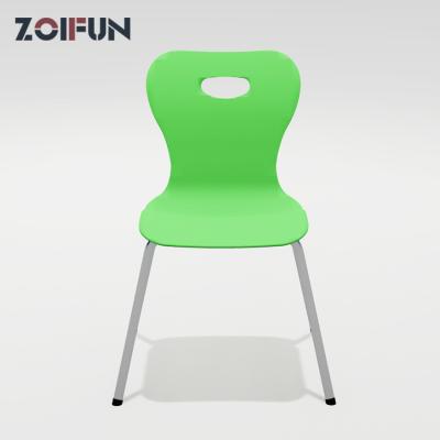 China Stackable Modern Ergonomic School Student Plastic Chair Commercial Furniture for sale