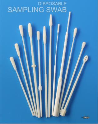 China Sample Collection Sampling Disposable Sterile Nylon Flocked Nasal Swab For Testing Kits for sale