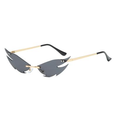 China Crow Witch UV400 9006 Anti Shades Rimless Sunglasses Unique Style Lens for sale