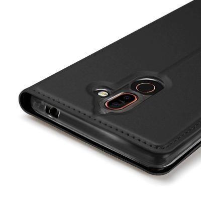 China Single Fanshion & Hot Selling Business PU Leather Wallet Cover Cases For Nokia 7 Plus With Card Slot for sale