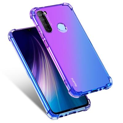 China Anti-fall Gradient Case For Xiaomi Redmi A3 Note 7 8 9 Pro Cell Phone TPU Case For Xiaomi A3 Note 10 Lite Soft TPU Cover for sale