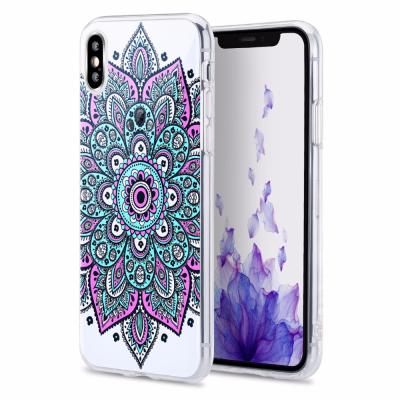 China 2019 Cases, New Arrival Mandala Flower TPU Transparent Phone Case Cell Phone Protective TPU Phone Cases For iPhone X for sale