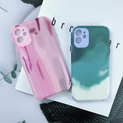 China 2021 Fashion New Abstract Art Painting Case For iPhone 12 Pro Art Handyhulle Phone Case For iPhone 11 Pro Max Oil 5.4 6.1 6.7 Watercolor Case 12 for sale