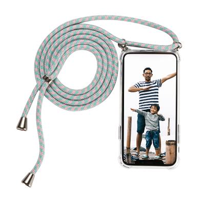 China Anti-fall Cell Phone Case Lanyard Neck Strap Crossbody Phone Case For iphone 13 Pro Max Necklace Handykette for sale